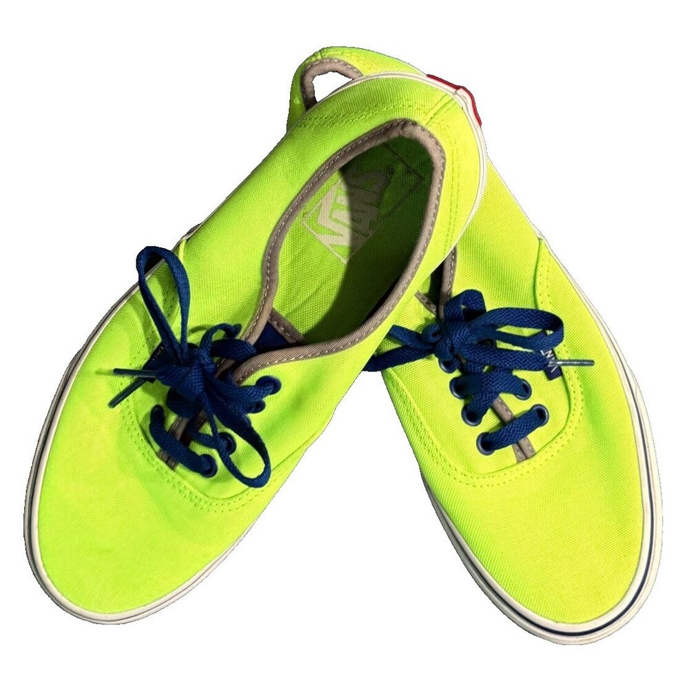 Vans Classic Neon Green Lace-up Skate Shoes US Womens 9.5 Men's 8 Sneaker